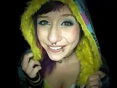 اسپنر گولڈی Glock کے ایک fuckpole پرہار